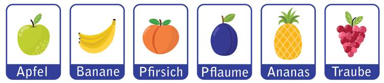 apfel banane pfirsich